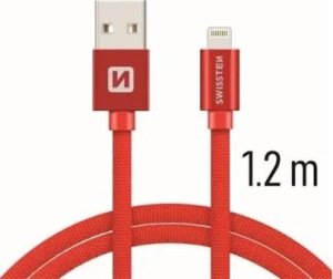Kabel USB Swissten USB-A - Lightning 1.2 m Czerwony (71523206) 15