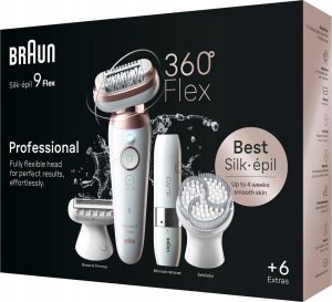 Braun Braun Silk-épil 9 Flex 9-360 3D 40 pęset(y) Różowy, Biały 3