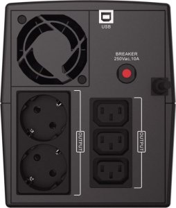 UPS Conceptronic Conceptronic ZEUS08EM zasilacz UPS Technologia line-interactive 1,5 kVA 900 W 5 x gniazdo sieciowe 2