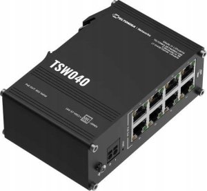 Switch Teltonika Teltonika NETWORKS TSW040 8-Port PoE+ Switch Nie zarządzany Fast Ethernet (10/100) Obsługa PoE Czarny 3
