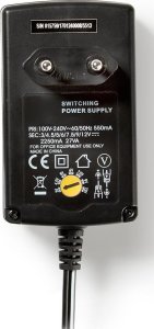 Zasilacz Nedis Nedis ACPA007 adapter zasilający/ inwentor Wewnętrzna 27 W Czarny 5