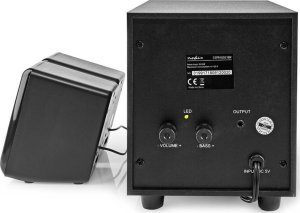 Głośniki komputerowe Nedis CSPR10021BK zestaw głośników 16 W PC Czarny 2.1 kan. 14