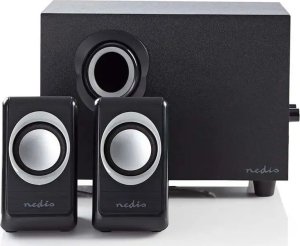 Głośniki komputerowe Nedis CSPR10021BK zestaw głośników 16 W PC Czarny 2.1 kan. 2