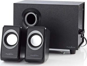 Głośniki komputerowe Nedis CSPR10021BK zestaw głośników 16 W PC Czarny 2.1 kan. 3