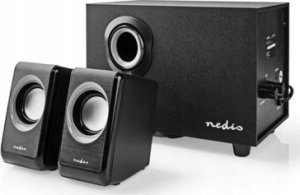 Głośniki komputerowe Nedis CSPR10021BK zestaw głośników 16 W PC Czarny 2.1 kan. 8