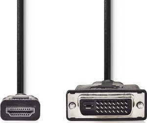Adapter AV Nedis Nedis CCGB34800BK30 zmieniacz płci / kabli HDMI DVI-D 24+1 Czarny 2