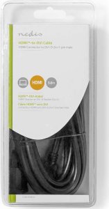 Adapter AV Nedis Nedis CCGB34800BK30 zmieniacz płci / kabli HDMI DVI-D 24+1 Czarny 3