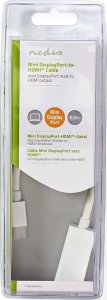 Adapter AV Nedis Nedis CCGB37650WT02 adapter kablowy 0,2 m Mini DisplayPort HDMI Typu A (Standard) Biały 5