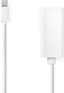Adapter AV Nedis Nedis CCGB37650WT02 adapter kablowy 0,2 m Mini DisplayPort HDMI Typu A (Standard) Biały 6