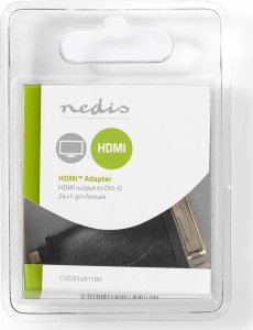 Adapter AV Nedis Nedis CVGB34911BK zmieniacz płci / kabli HDMI Type A (Standard) DVI-D Czarny, Złoto 7