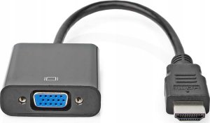 Adapter AV Nedis Nedis CCGB34900BK02 adapter kablowy 0,2 m HDMI Typu A (Standard) VGA (D-Sub) + 3.5mm Czarny 2