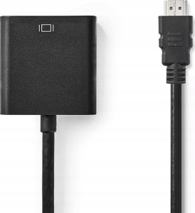 Adapter AV Nedis Nedis CCGB34900BK02 adapter kablowy 0,2 m HDMI Typu A (Standard) VGA (D-Sub) + 3.5mm Czarny 4