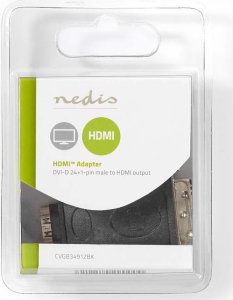 Adapter AV Nedis CVGB34912BK zmieniacz płci / kabli HDMI Type A (Standard) DVI-D czarny, złoty 4