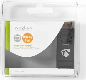 Adapter AV Nedis Nedis CCGB37915BK zmieniacz płci / kabli HDMI Type A (Standard) DisplayPort Czarny 9