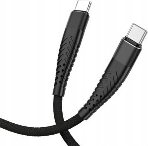 Kabel USB Vega REDX KABEL USB PD TYP-C DO TYP-C CZARNY 2M OPLOT WZMACNIANY> 1