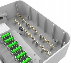 Kabel zasilający ColorWay Colorway CW-CHE36B rozgałęziacz 1,8 m 3 x gniazdo sieciowe Wewnętrzna Czarny, Szary 6