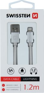 Kabel USB Swissten USB-A - Lightning 1.2 m Niebieski (71523208) 14