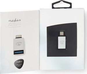 Adapter USB Nedis Nedis CCTB60915AL zmieniacz płci / kabli USB Type-C Male USB A Female Aluminium 4