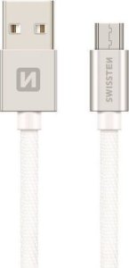 Kabel USB Swissten USB-A - micro-B 1.2 m Srebrny (71522203) 14