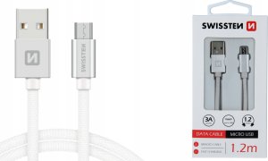 Kabel USB Swissten USB-A - micro-B 1.2 m Srebrny (71522203) 15