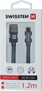 Kabel USB Swissten USB-A - micro-B 1.2 m Srebrny (71522203) 7