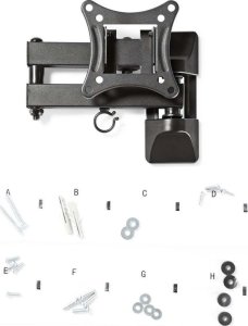 Nedis Nedis TVWM1510BK uchwyt do telewizorów 68,6 cm (27") Czarny 10