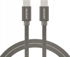 Kabel USB Swissten USB-C - USB-C 1.2 m Czarny (71527202) 1