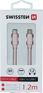 Kabel USB Swissten USB-C - USB-C 1.2 m Czarny (71527202) 4