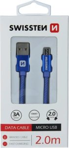 Kabel USB Swissten USB-A - micro-B 2 m Szary (71522302) 5