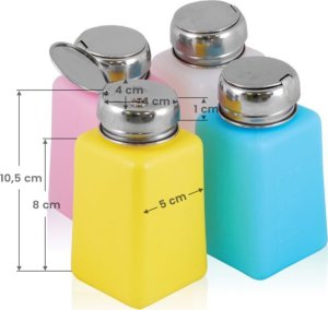 Activeshop Butelka z pompką chrom 180 ml mix kolor 2