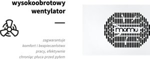 Activeshop Pochłaniacz pyłu do zabudowy Momo S-41 biały 7