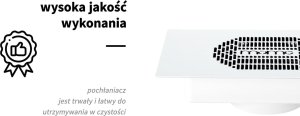 Activeshop Pochłaniacz pyłu do zabudowy Momo S-41 biały 9