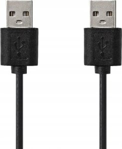 Kabel USB Nedis USB-A - USB-A 3 m Czarny (CCGT60000BK30) 1