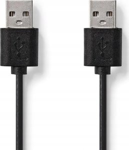 Kabel USB Nedis USB-A - USB-A 3 m Czarny (CCGT60000BK30) 3