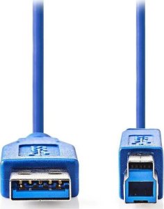 Kabel USB Nedis USB-A - USB-B 3 m Niebieski (CCGP61100BU30) 9