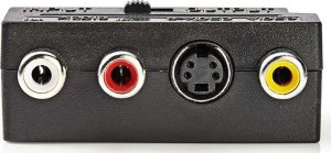 Adapter AV Nedis Nedis CVGP31902BK adapter kablowy SCART (21-pin) 3 x RCA + S-Video Czarny 2