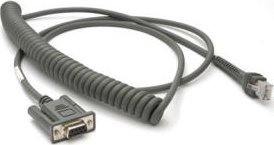 Kabel Zebra Zebra CBA-R37-C09ZBR kabel równoległy Beżowy 2,74 m DB9 1