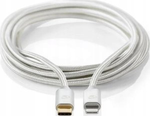 Kabel USB Nedis Lightning - USB-C 2 m Srebrny (CCTB39650AL20) 2
