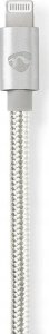 Kabel USB Nedis Lightning - USB-C 2 m Srebrny (CCTB39650AL20) 3