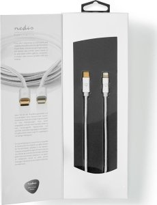 Kabel USB Nedis Lightning - USB-C 2 m Srebrny (CCTB39650AL20) 6