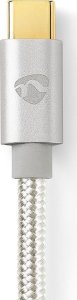 Kabel Nedis Nedis CCTB65940AL10 kabel audio 1 m USB C 3.5mm Aluminium 4
