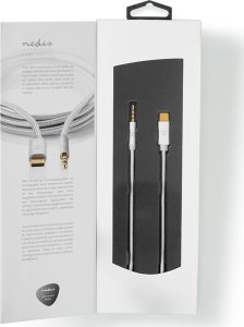 Kabel Nedis Nedis CCTB65940AL10 kabel audio 1 m USB C 3.5mm Aluminium 7