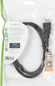 Kabel Nedis Nedis CVGP34050BK10 kabel HDMI 1 m HDMI Typu A (Standard) Czarny 2