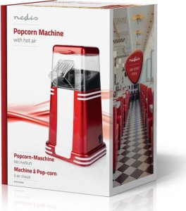 Nedis Nedis FCPC100RD urządzenie do robienia popcornu Czerwony, Biały 4 min 1200 W 9