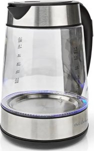 Nedis Nedis KAWK320EGS czajnik elektryczny 1,7 l 2200 W Stal nierdzewna, Przezroczysty 11