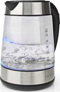 Nedis Nedis KAWK320EGS czajnik elektryczny 1,7 l 2200 W Stal nierdzewna, Przezroczysty 15