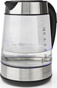 Nedis Nedis KAWK320EGS czajnik elektryczny 1,7 l 2200 W Stal nierdzewna, Przezroczysty 5