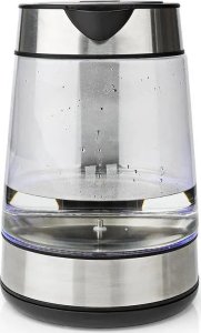 Nedis Nedis KAWK320EGS czajnik elektryczny 1,7 l 2200 W Stal nierdzewna, Przezroczysty 7