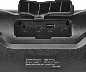 Głośnik Nedis Nedis SPBB310BK głośnik przenośny / imprezowy Przenośny głośnik stereo Czarny 36 W 23