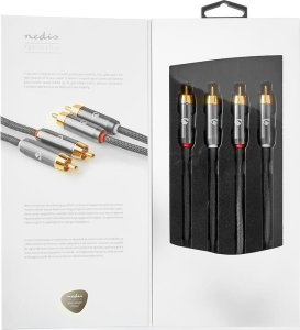 Kabel Nedis RCA (Cinch) x2 - RCA (Cinch) x2 2m szary (CATB24200GY20) 8